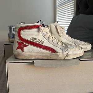 Golden goose classic high tops with zipper